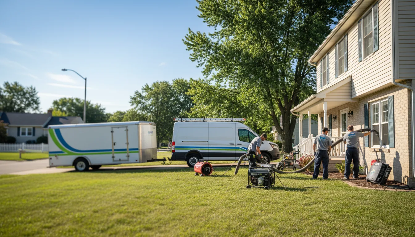 Flooded Basement Restoration And Cleanup With Repair in South Bend, NE near me